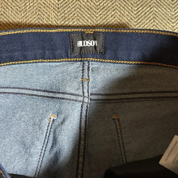 NWT HUDSON KRISTA ANKLE SUPER SKINNY DARK JEAN SIZE 27 COLOR ALGA NWA407ZG1 - Picture 8 of 9